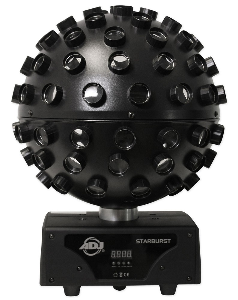 (2) American DJ ADJ Starburst Sphere Shooting Beam Effect Lights+DMX Controller