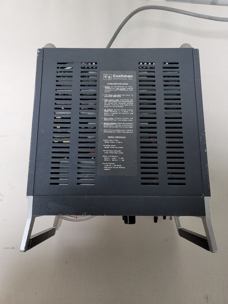 Cushman CE-80B AUTOMATIC PCM FAULT LOCATING Test Set POWERS ON SOLD AS IS