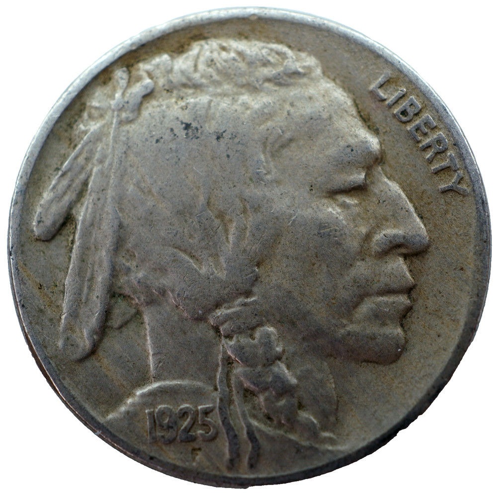 1925 Buffalo Nickel - VF - Full Horn