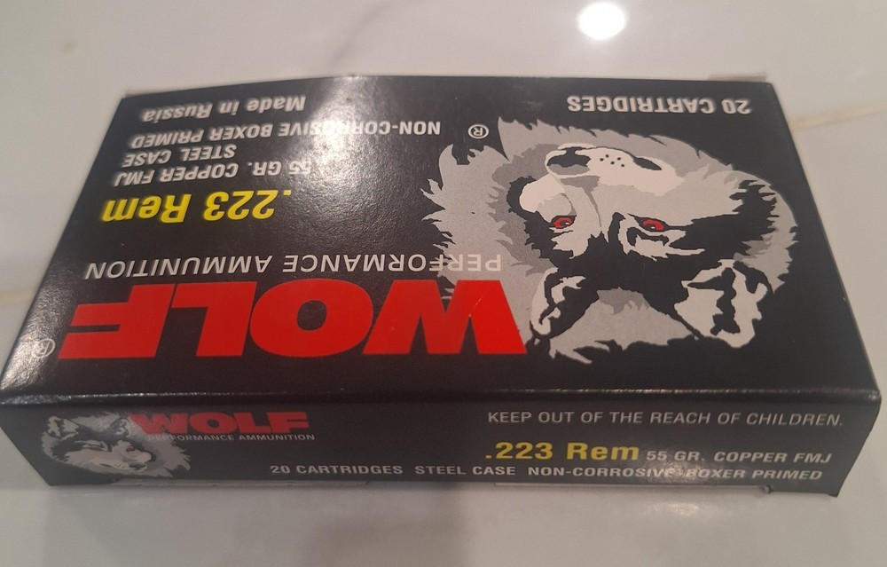 0pen box wolf .223rem 55 gr