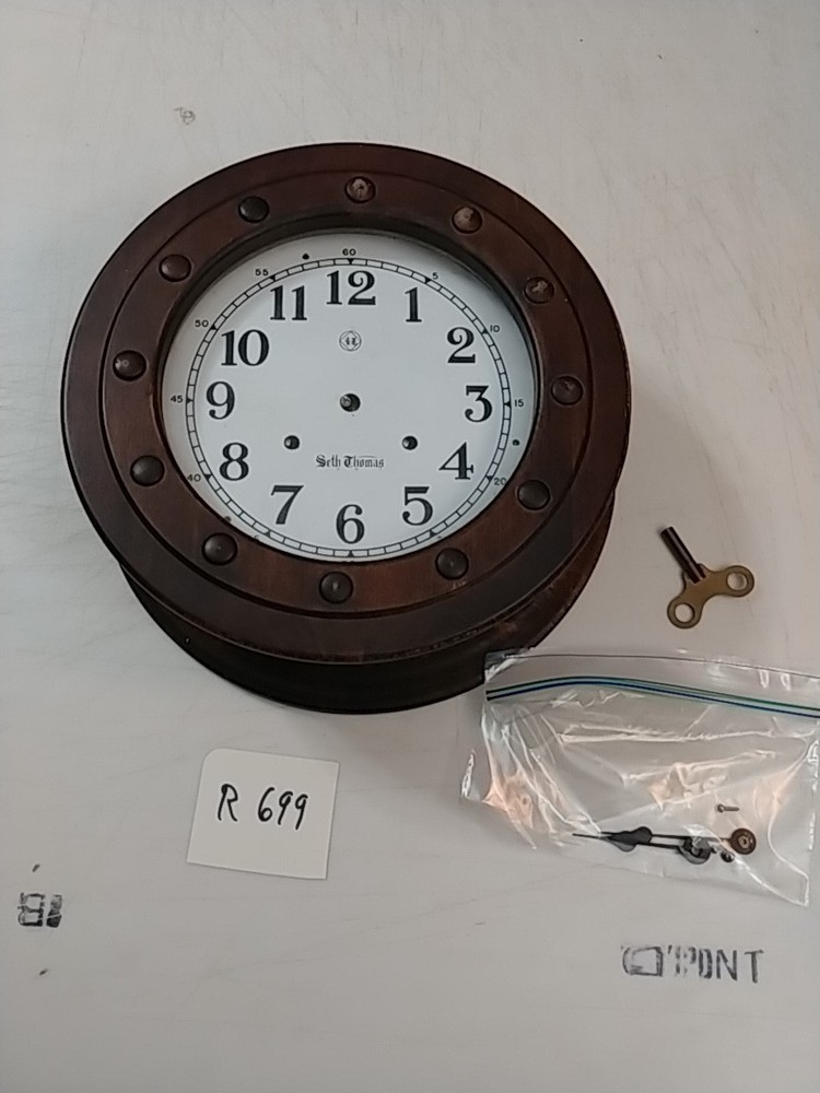 SETH THOMAS SEA CREST SHIP'S BELL CLOCK