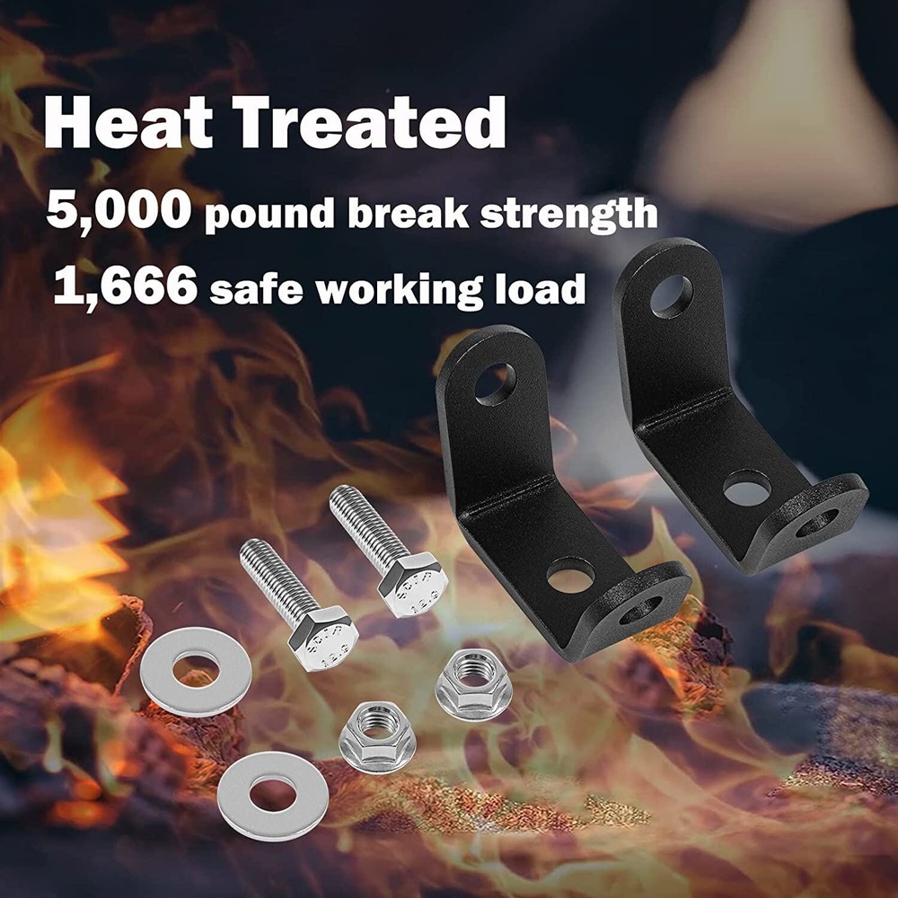 8Pcs Universal Strap Mounting Brackets Kit For Boat Trailers 3-Sided Brackets