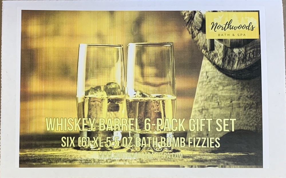Whiskey Barrel 6-pack Bath Bomb Gift Set