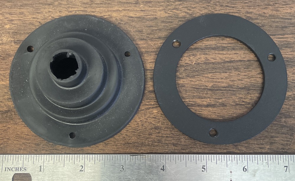 2” Black Boat & Outboard Steering Cable Rigging Grommet Boot With Support Ring