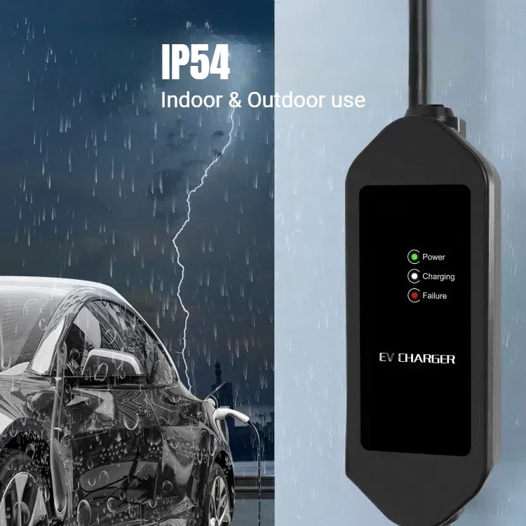 Mobile EV Charging Station, Type 2 to US Household Socket, 16A 110VAC, 5m