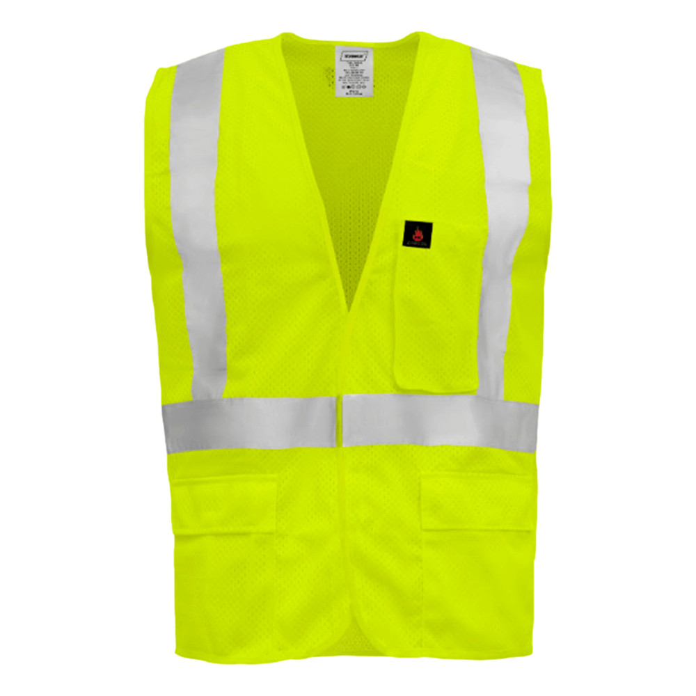 VEST FR POLY MESH LIME 1284FR-L
