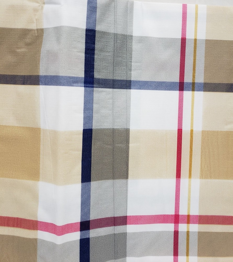 Heavy Flannel Back Vinyl Tablecloth, 52"x52" Square, MULTICOLOR PLAID DESIGN,HS