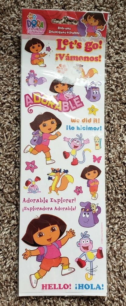 Dora The Explorer Rub-ons