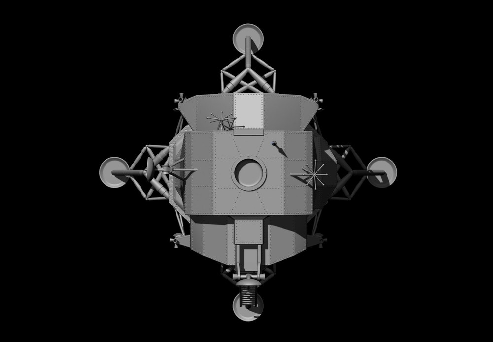 Lunar Module Apollo 11 - STL-OBJ FILES - FOR 3D printers