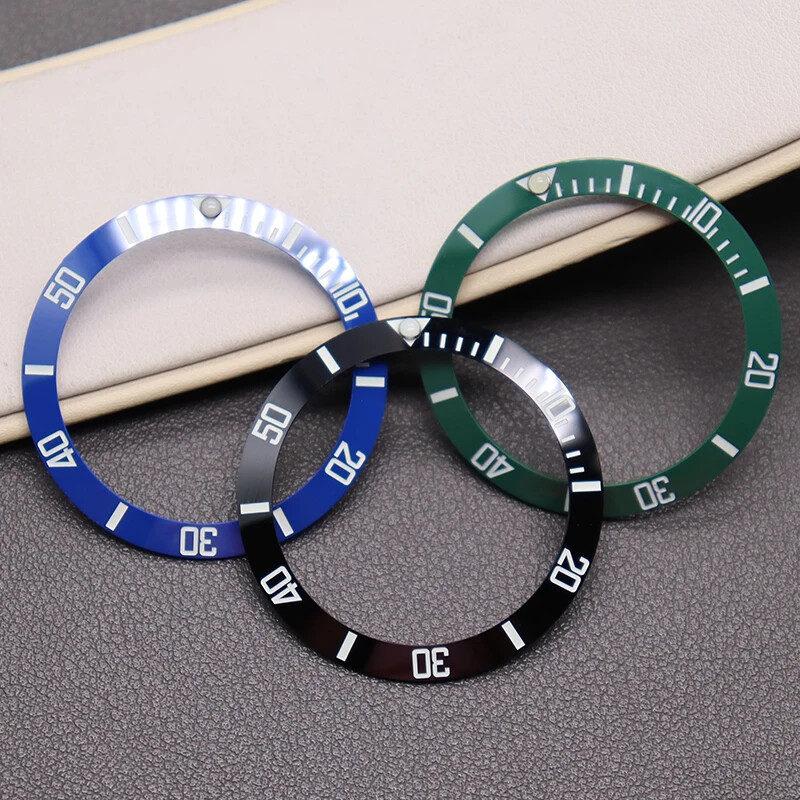 38MMX30.7MM C3Luminous Ceramic Bezel Insert For Seiko Water ghost shell