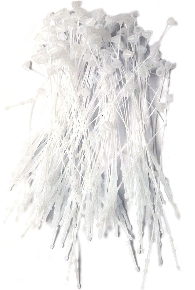 1000 Pcs 3 Inch Snap Lock Pin Security Loop Plastic Tag Fastener Ties