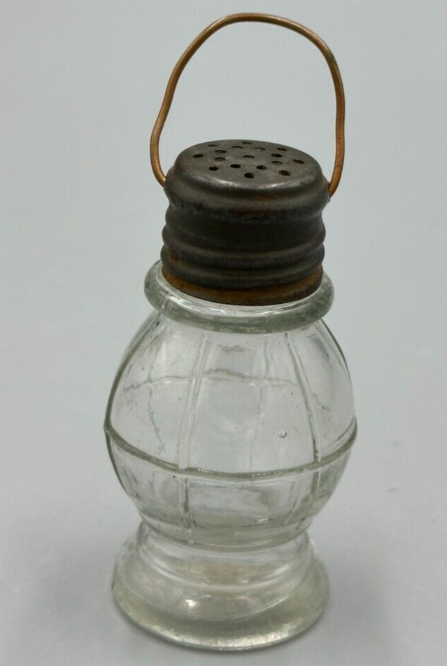 Antique LANTERN Figural Glass CANDY CONTAINER Shaker