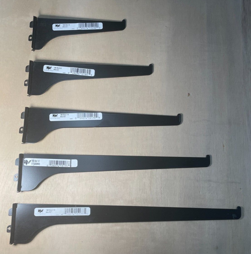 KV 180 10" BLACK Single Single Track Bracket