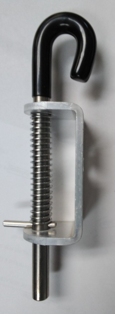 Pro Trucker PLWRHSA Spring Loaded Aluminum Bolt Latch w/ Rubber Grip
