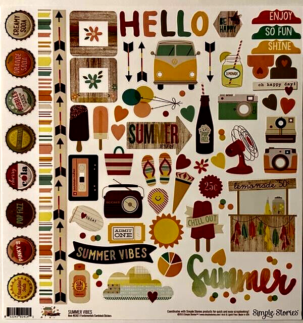 Simple Stories Sticker Sheets (11 sheets) Save 70%