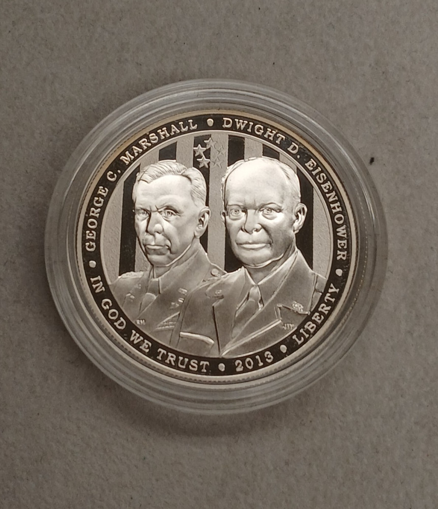 Silver 90% 2013 5 Star Generals Commemorative Silver Round TP 0979