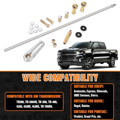 Transmission Column Shift Linkage Kit, Adjustable ACA-1800 Shift Transmission