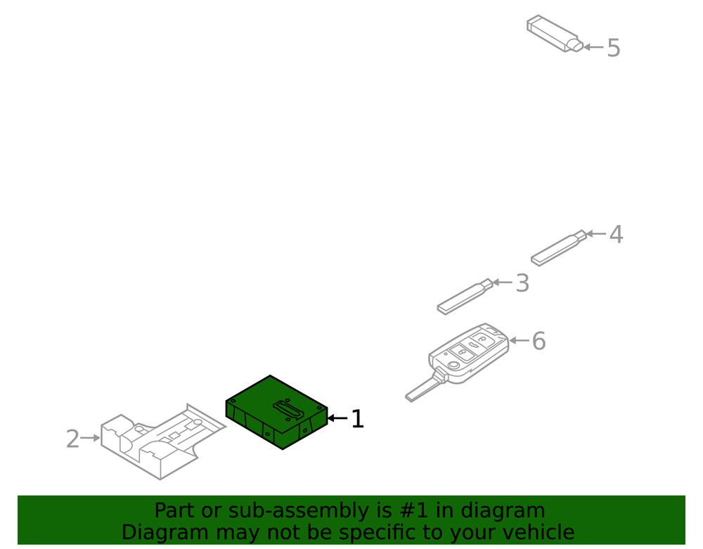 Genuine Volkswagen Control Module 5Q0-959-435-C