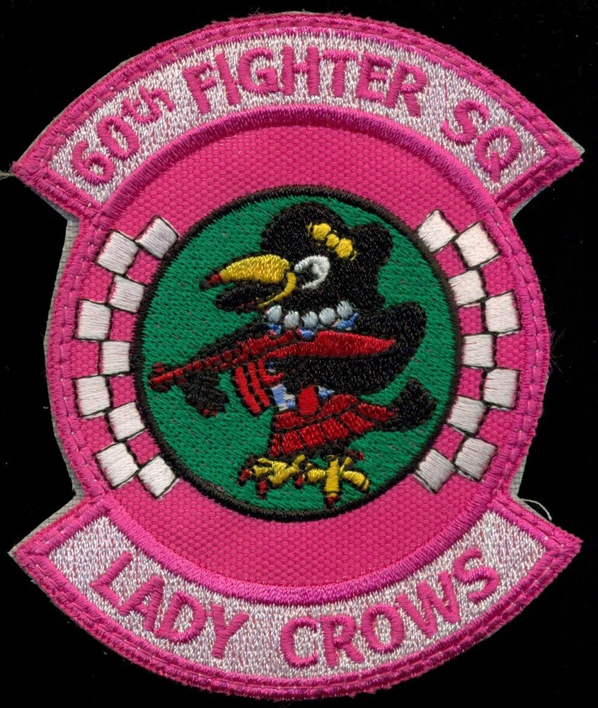 USAF 60th Fighter Squadron Lady Crows Patch K-14