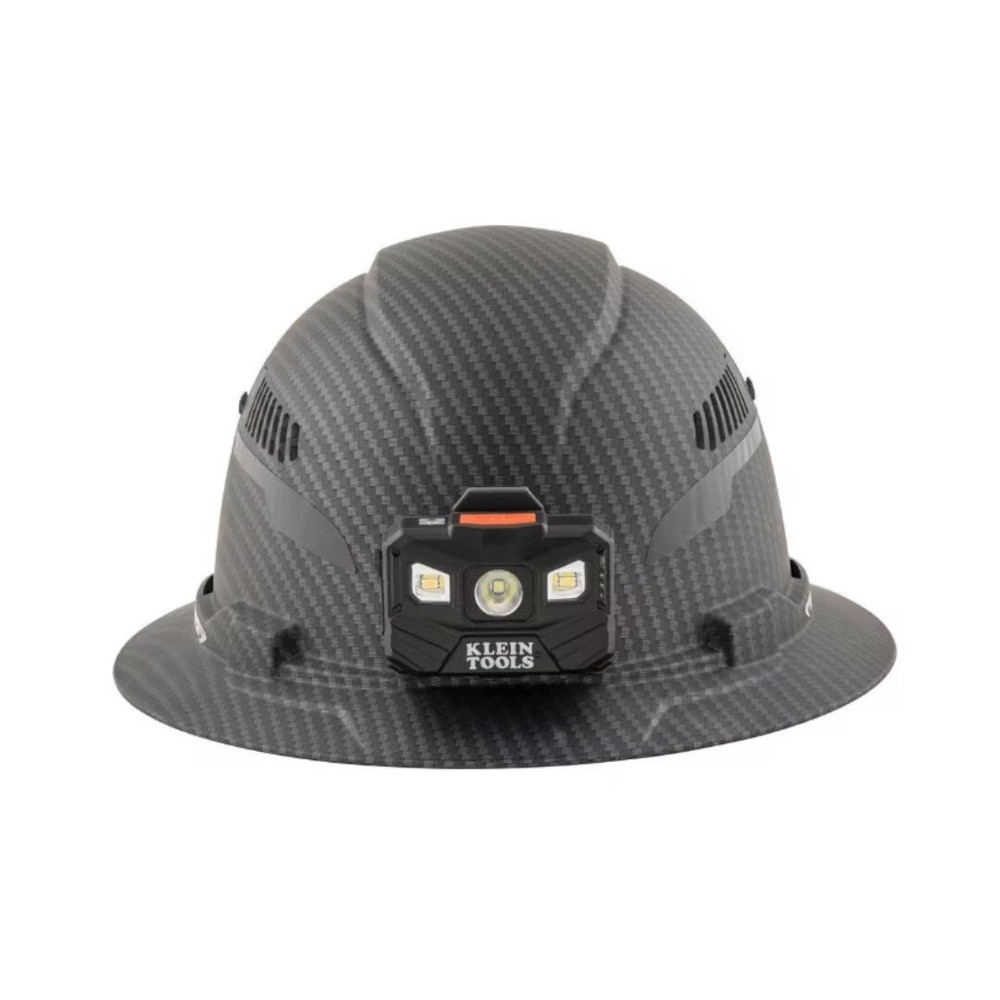 Klein Tools 60347 Hard Hat Premium KARBN™ Pattern Vented Full Brim Class C Lamp