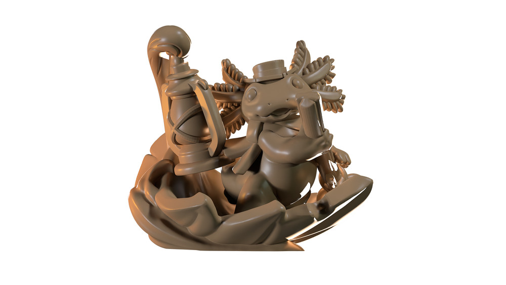 Capsule Chibi - Axolotl Boat