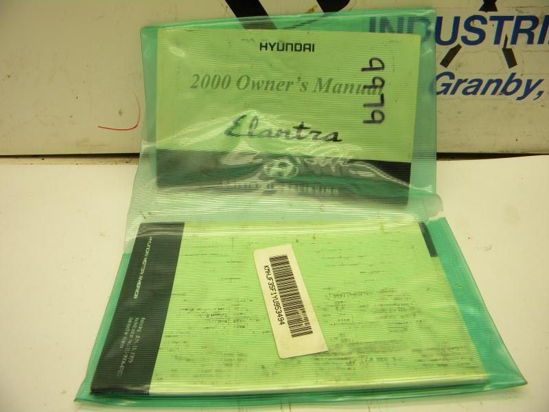 ELANTRA   2000 Owners Manual 83109