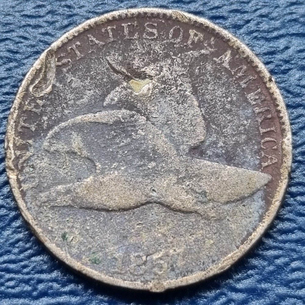 1857 Flying Eagle Cent 1c Circulated Details #72909