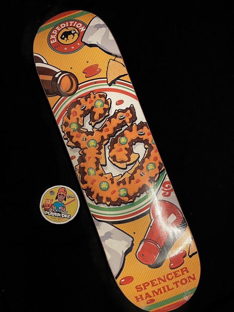 RARE Expedition One Extra Nachos Logo Spencer Hamilton Pro Model Skateboard Deck