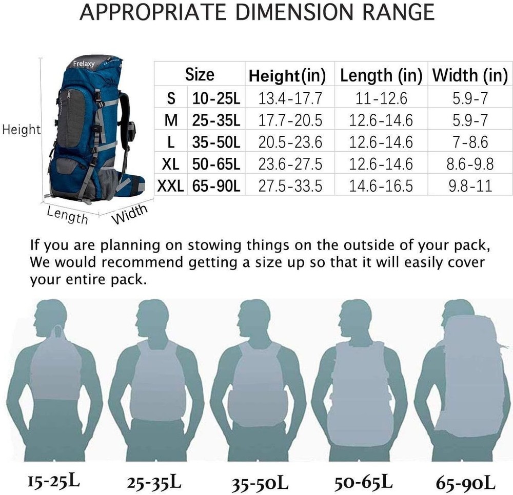 Compact Waterproof Backpack Cover with Reflective Strip - Ultralight & Durable