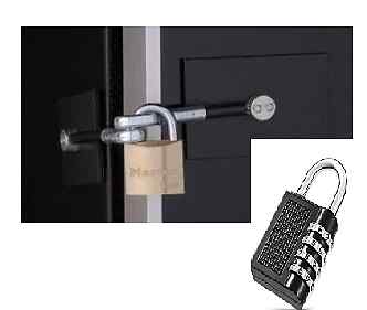 Refrigerator Lock Kit with Combination Lock, New
