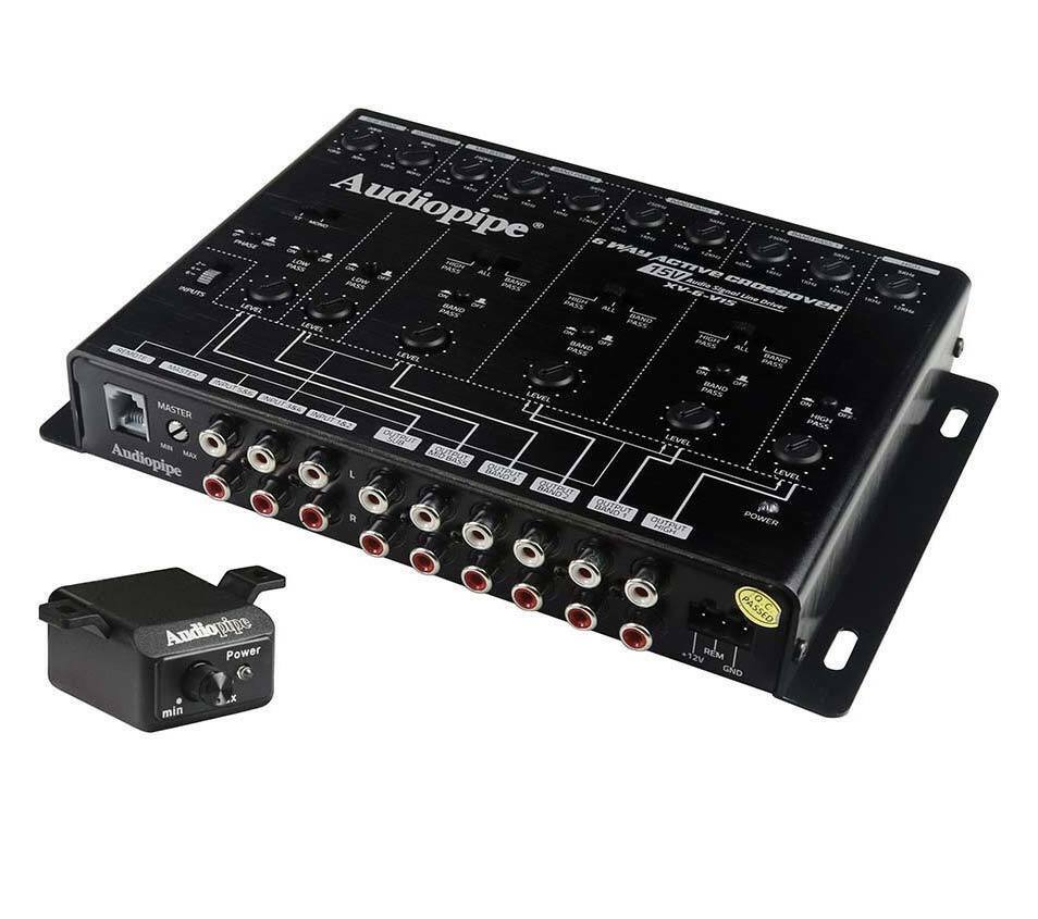 Audiopipe XV6V15 6 Way Crossover 8 ch. Input 12 ch. Output