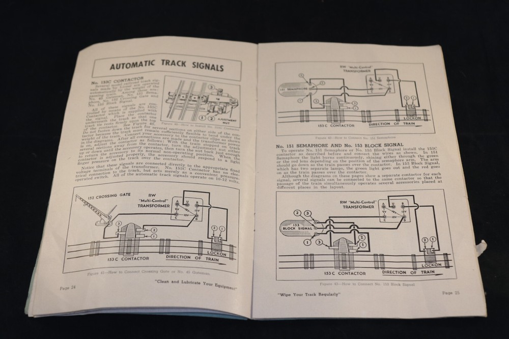 Lionel 1949 Instructions for Assembling and Operating Booklet