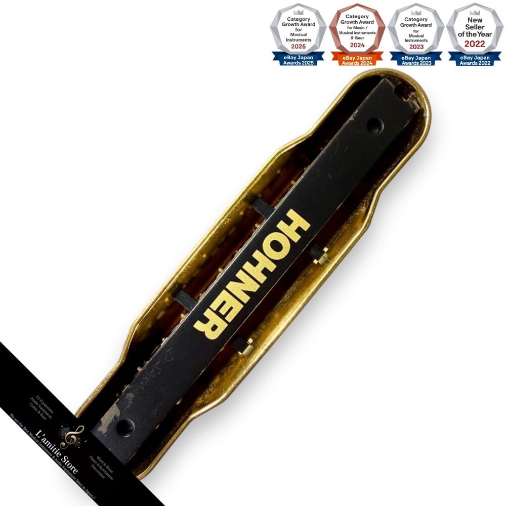 Hohner CX-12GOLD Chromatic Harmonica, 12-Key, Silver, Includes Case, Used