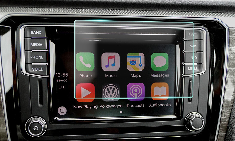 Crystal Clear Screen Protector for 2017 Volkswagen Passat Vehicle Navigation