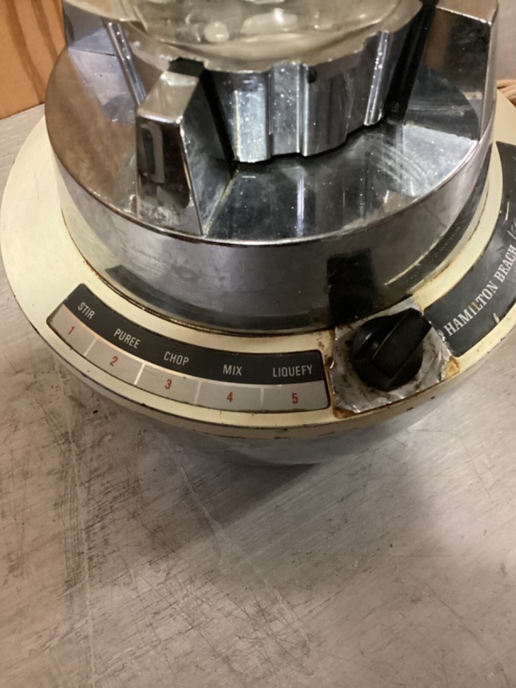 HAMILTON BEACH COOKBOOK BLENDER BASE 5 SPEED MODEL 218 TESTED AND WORKING