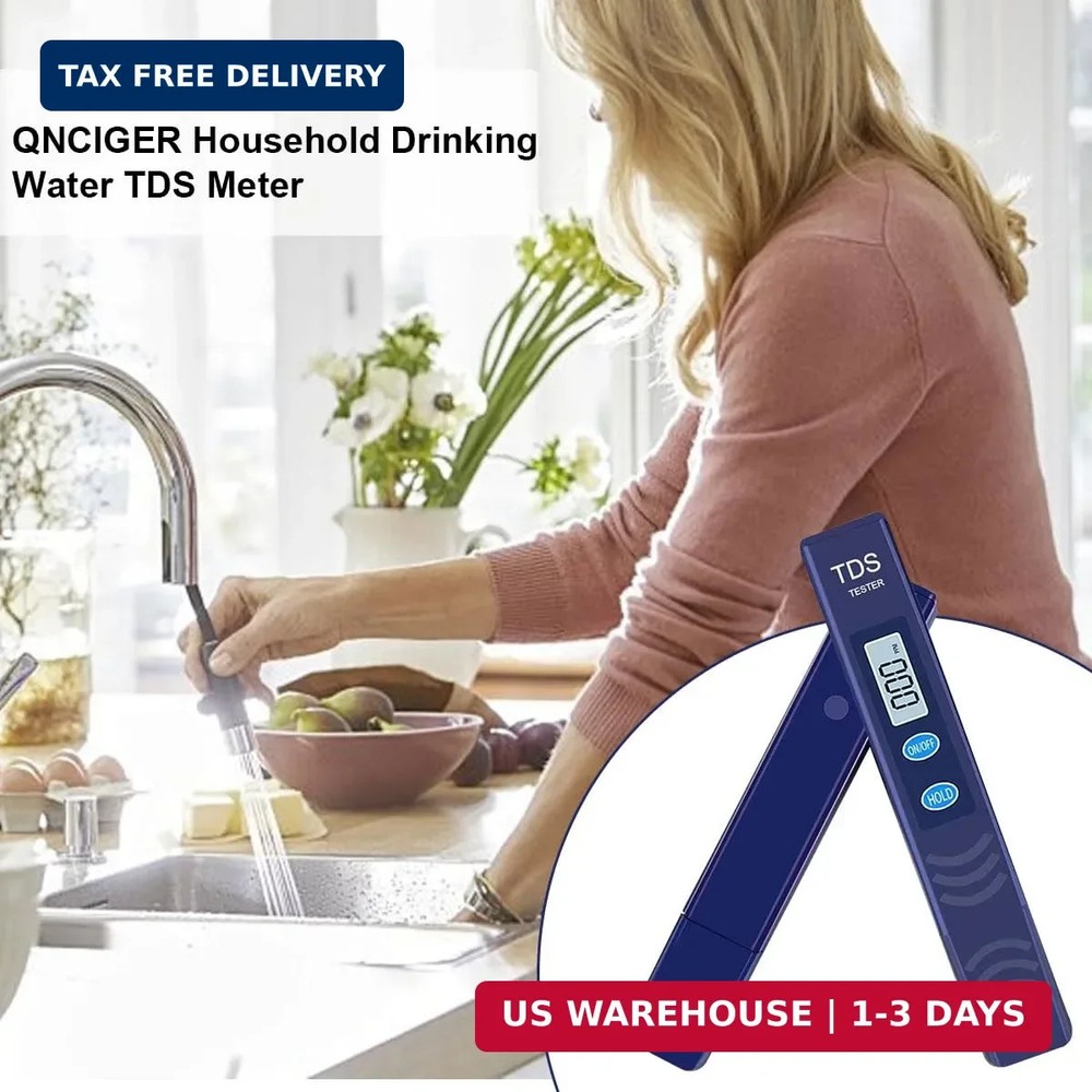 TDS Meter, Digital Water Quality Tester with Automatic Temperature Compensation
