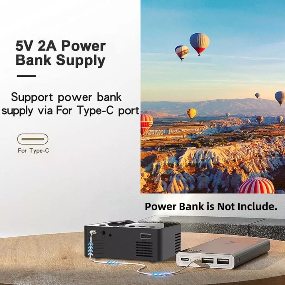 YT100 Multi-function Projector Personal Home Theater 1080P HD Eye-care Design