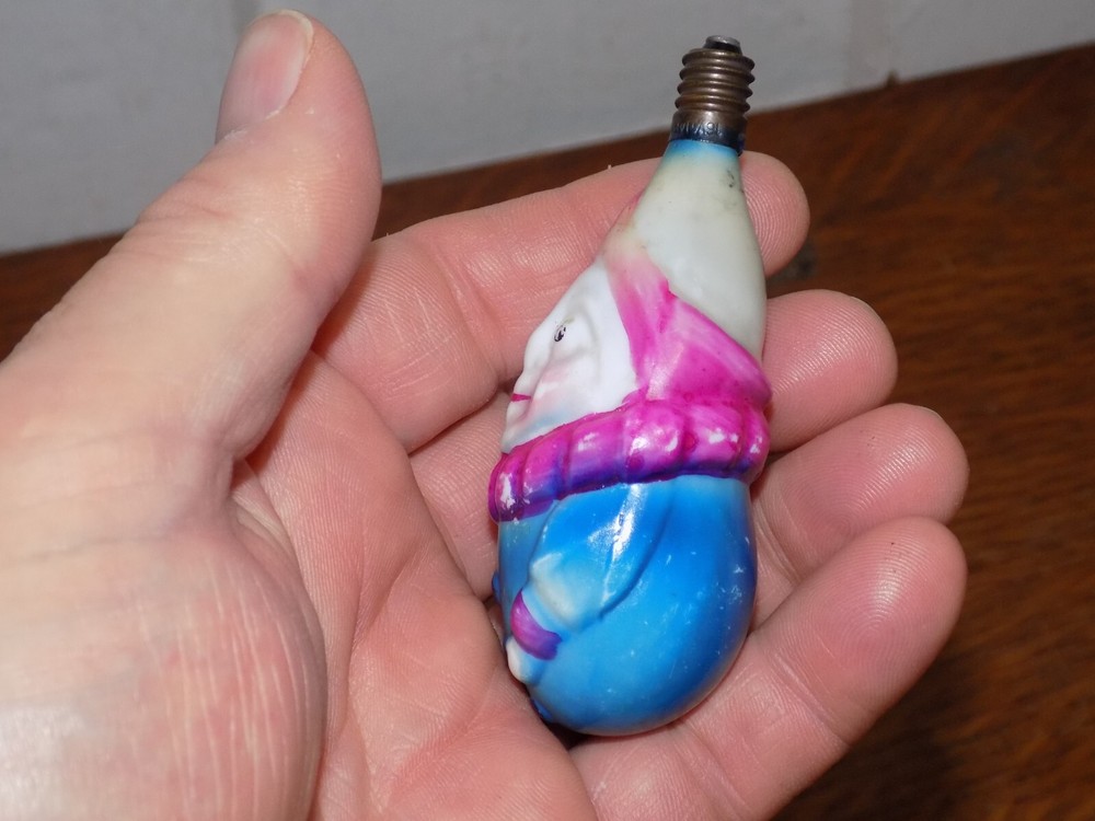 Vintage Glass Clown Light Bulb