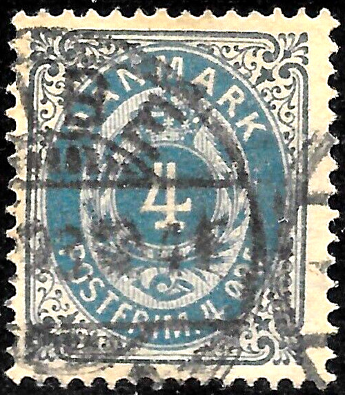 1875 DENMARK  Sc#26b USED VF