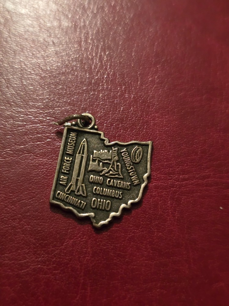 🔅OHIO * State Charm for Bracelet * Sterling Silver 925 *