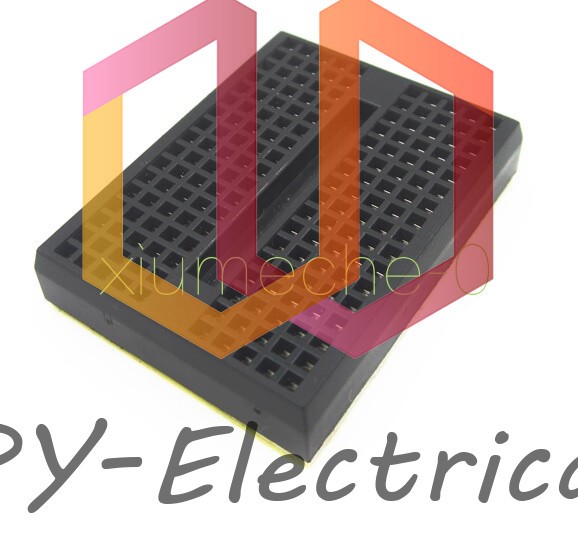 10PCS Mini Black Solderless Prototype Breadboard 170 Tie-points for Arduino