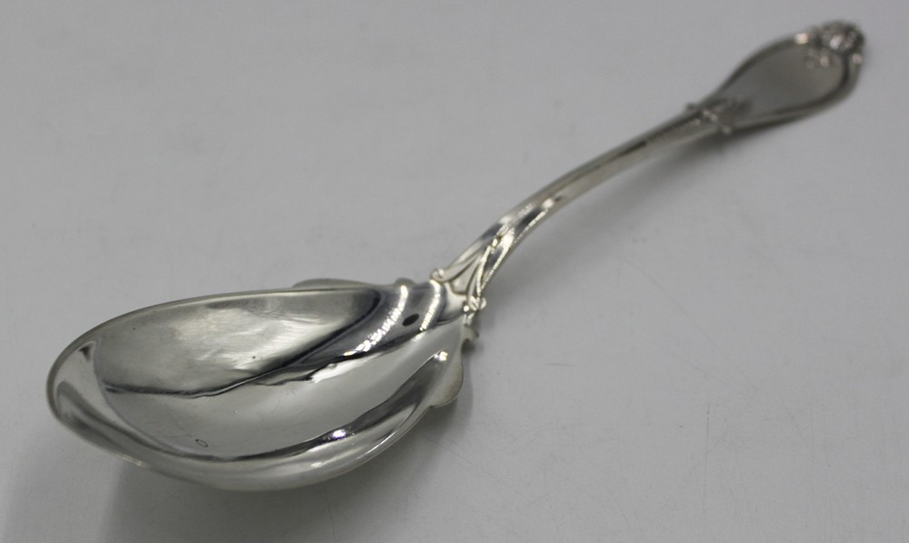 Antique Whiting Mfg Co. 1871 Solid Sterling Silver Pudding Spoon {Armor} 9"