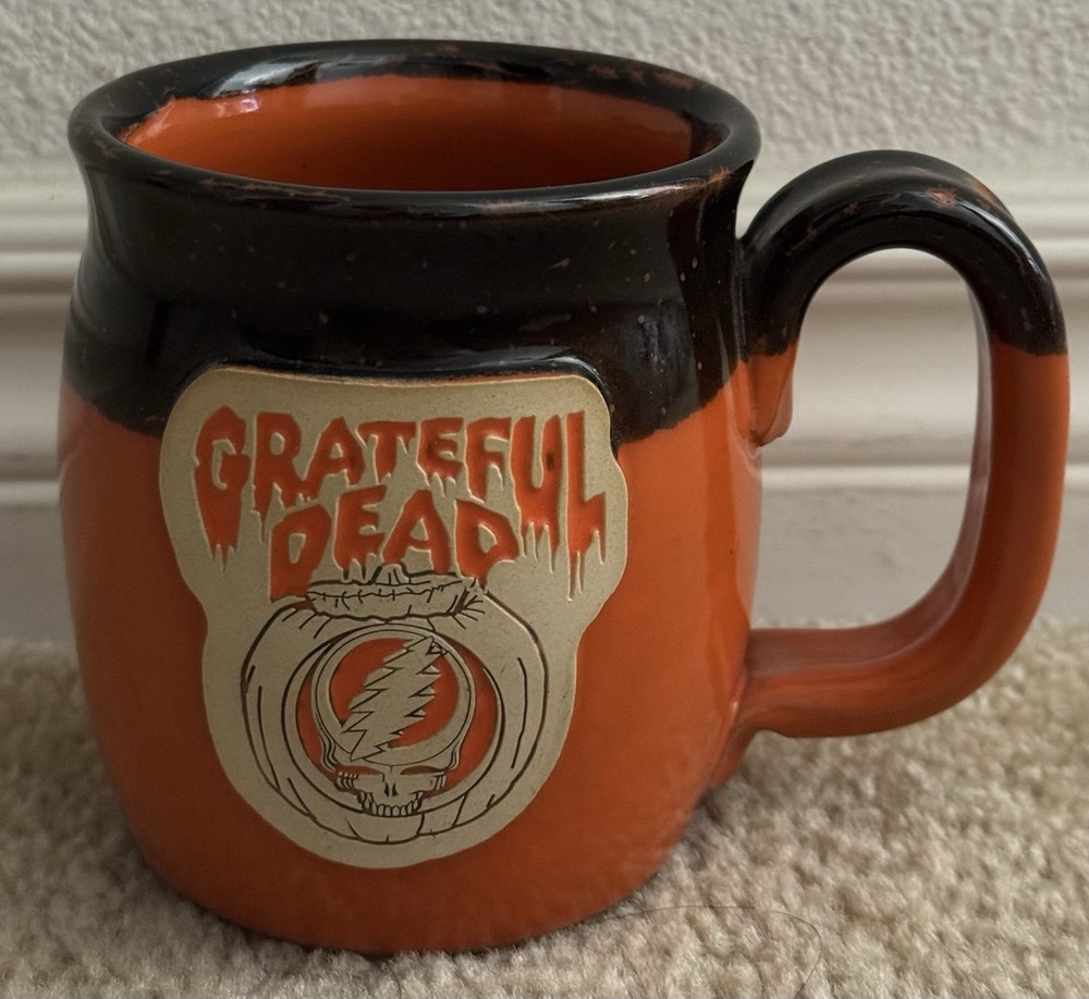 Grateful Dead SYF Pumpkin Java Taster Pottery Mug! Grateful Dead
