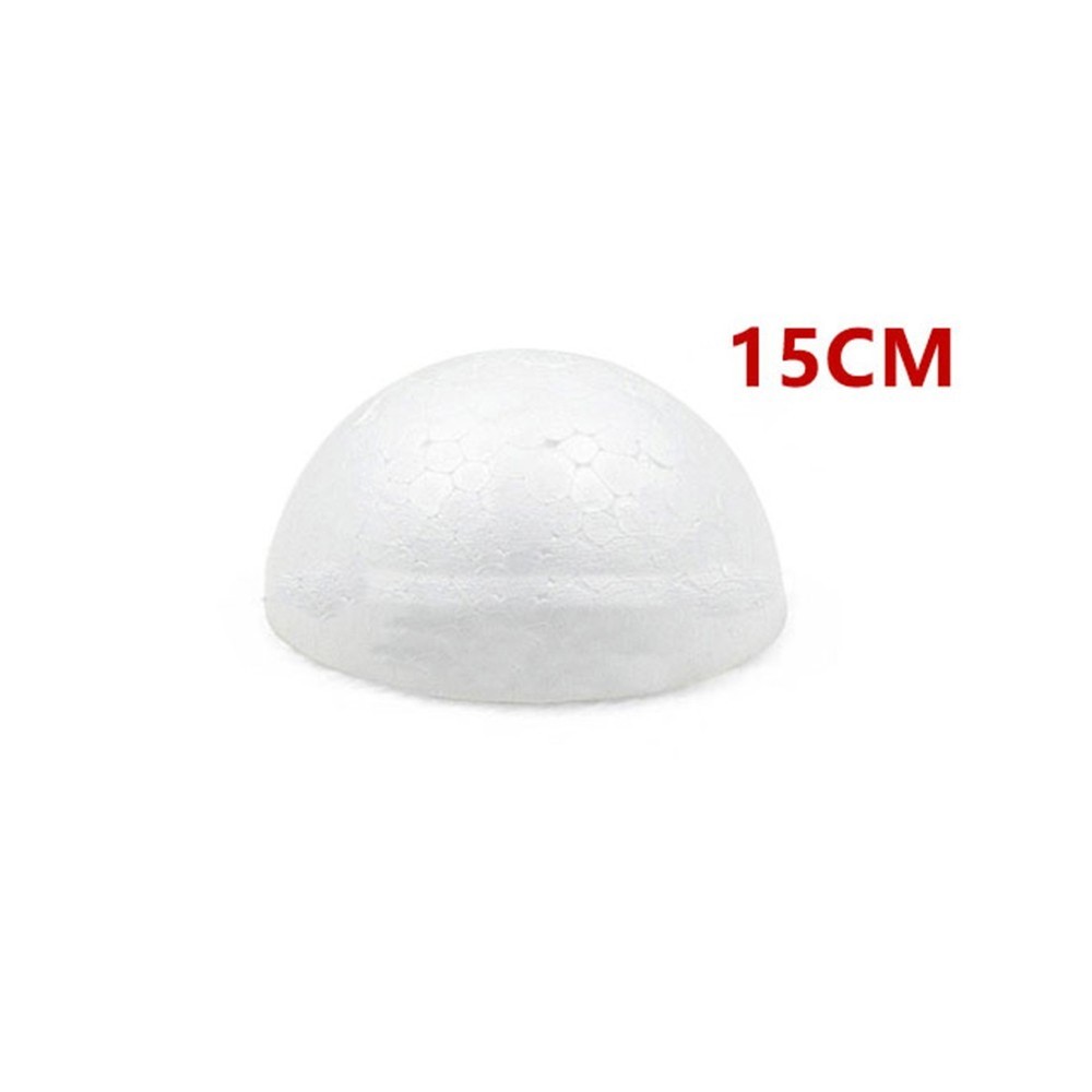 15/18/20/25cm Half Round SphereBall Polystyrenes Solid Foam Hemisphere DIY Decor
