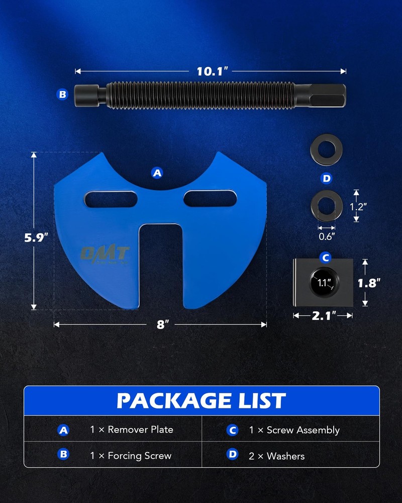 Orion Motor Tech Wheel Hub Removal Tool Kit, Tool, Blue
