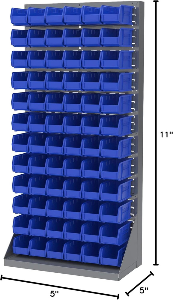 30230 Akrobins Plastic Storage Bins, Space-Saving Stackable Bins for Garage, Pan