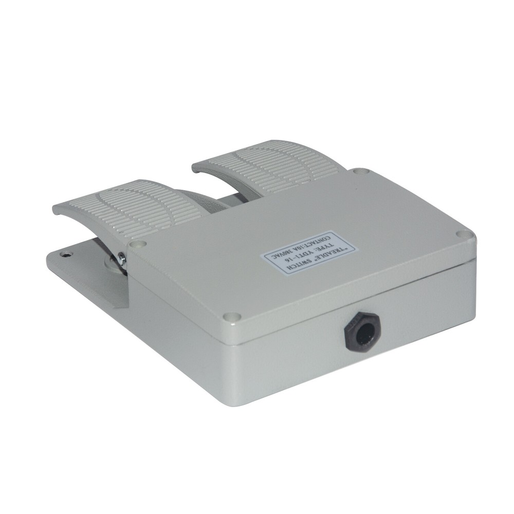 Duel Foot Pedal Double Extra Heavy Duty Foot Switch Metal Multi-function Nonslip
