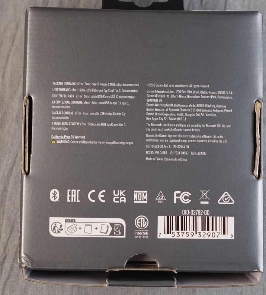 Garmin eTrex Solar Handheld GPS