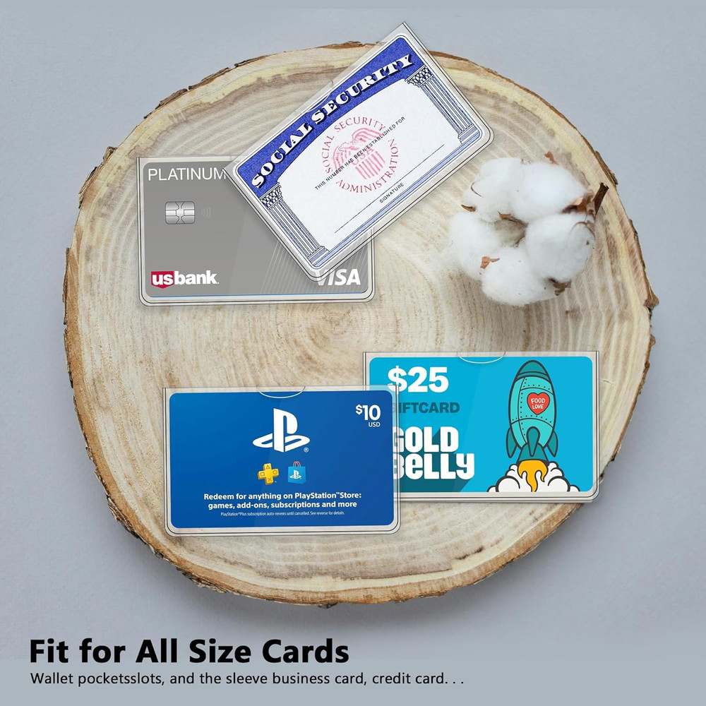6 Pack Social Security Card Holder，Social Security Card Protector Sleeve，New ...
