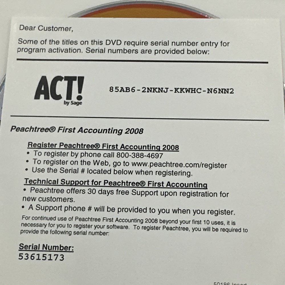 ⭐️⭐️⭐️⭐️⭐️PCT Productivity DVD Installation PC Software Disc